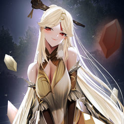 This is a pixiv picture whose title is Ningguang.