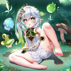 This is a pixiv picture whose title is 原神-草神-纳西妲（不可涩涩版本）.