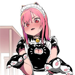 This is a pixiv picture whose title is 메이드토끼.