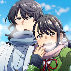 This is a pixiv picture whose title is すずめの戸締まり.