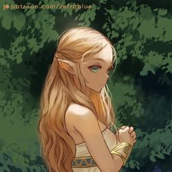 This is a pixiv picture whose title is Zelda ゼルダ(ブレスオブザワイルド).