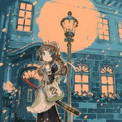 This is a pixiv picture whose title is 今宵、ガス灯が消えたら。.