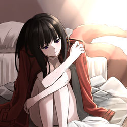 This is a pixiv picture whose title is 巣作り.