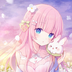 This is a pixiv picture whose title is ☁️🍑.