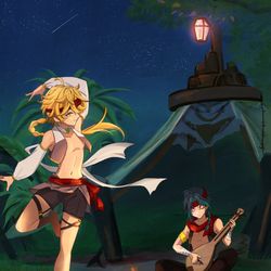 This is a pixiv picture whose title is 魈空詰.