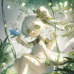 This is a pixiv picture whose title is 草神.
