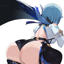 This is a pixiv picture whose title is Eula NIKKE challenge.