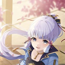 This is a pixiv picture whose title is 神里綾華.