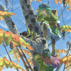 This is a pixiv picture whose title is 海から来たって？.