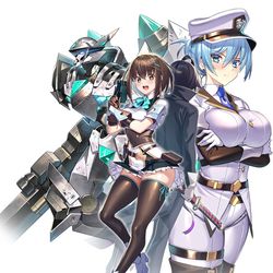 This is a pixiv picture whose title is あたしは星間国家の英雄騎士！.