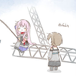 This is a pixiv picture whose title is 🍨🎣.