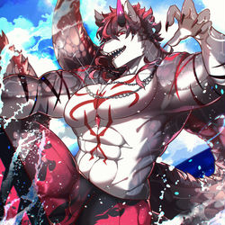 This is a pixiv picture whose title is 【PFSOZ】海と言えばパリピやんな.