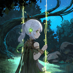 This is a pixiv picture whose title is Nahida.