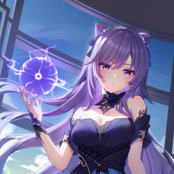 This is a pixiv picture whose title is 将軍と雷のボールをこする方法を学びました刻晴.