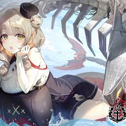 This is a pixiv picture whose title is 【アズールレーン】SMS Lützow.