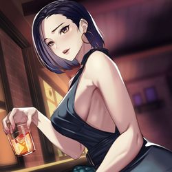 This is a pixiv picture whose title is 行きずりのお姉さん。.