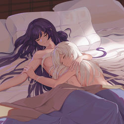 This is a pixiv picture whose title is 琪芽贴贴.
