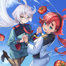 This is a pixiv picture whose title is スレッタ&ミオリネ.