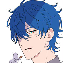 This is a pixiv picture whose title is 🚬.