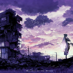 This is a pixiv picture whose title is 残骸を見る者.
