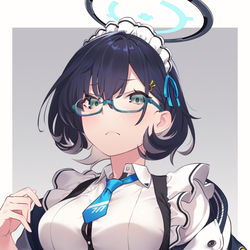 This is a pixiv picture whose title is メイドチヒロ！.