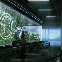 This is a pixiv picture whose title is 研究施設.