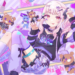 This is a pixiv picture whose title is 瑞希🎀🐻🖤.