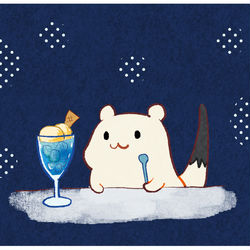 This is a pixiv picture whose title is おこじょさんイラスト.