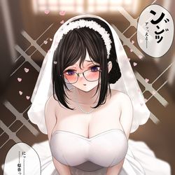 This is a pixiv picture whose title is 隠キャな花嫁.