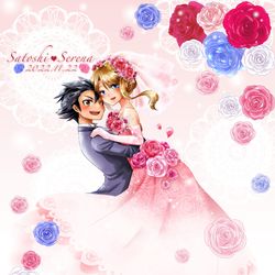 This is a pixiv picture whose title is サトセレいいふーふ！Last.