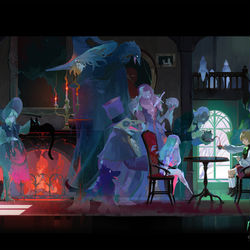 This is a pixiv picture whose title is 【PFSOZ】死靈術師一族唯一の末裔.