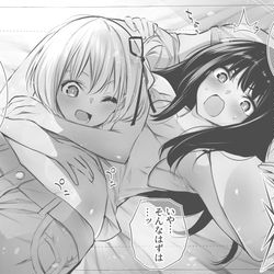 This is a pixiv picture whose title is 『リコリスリコイル』アンソロジーコミック12月22日発売.