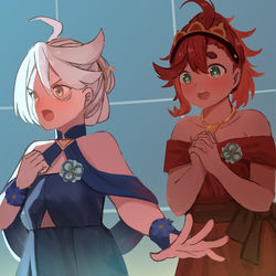 This is a pixiv picture whose title is 絶対守ってあげる.