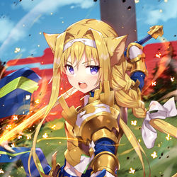 This is a pixiv picture whose title is 猫耳アリス.