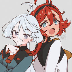 This is a pixiv picture whose title is 早くバディ感醸し出して欲しい.