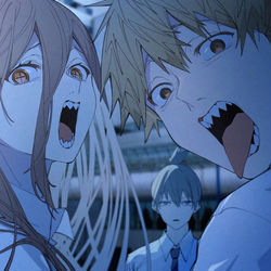 This is a pixiv picture whose title is チェンソーマンFA.