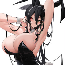 This is a pixiv picture whose title is バニー甘楽さん.