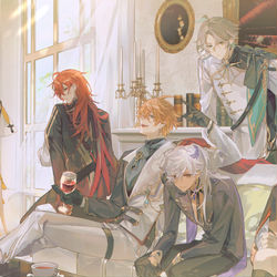 This is a pixiv picture whose title is Genshin 2nd Anniverary.