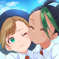 This is a pixiv picture whose title is ネモちん主人公のこと好きすぎんぐ.