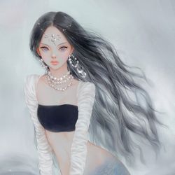 This is a pixiv picture whose title is Mermaid.