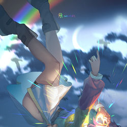This is a pixiv picture whose title is 拥有天空之人.