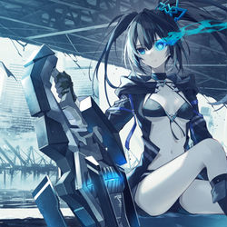 This is a pixiv picture whose title is ブラックロックシューター FRAGMENT.