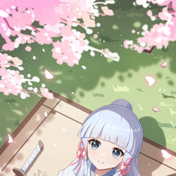 This is a pixiv picture whose title is 小绫华.