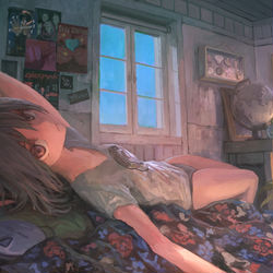 This is a pixiv picture whose title is 日暮れ.