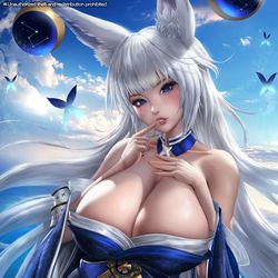 This is a pixiv picture whose title is [Azur Lane] Shinano_Preview.