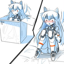 This is a pixiv picture whose title is Robot girls sketches.