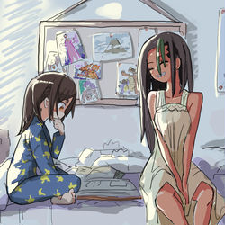 This is a pixiv picture whose title is お泊り会.