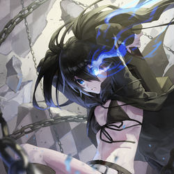 This is a pixiv picture whose title is ブラック★ロックシューター.