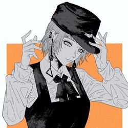 This is a pixiv picture whose title is 🧡.