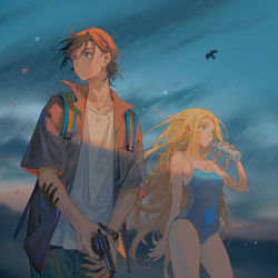 This is a pixiv picture whose title is Half-time Break.